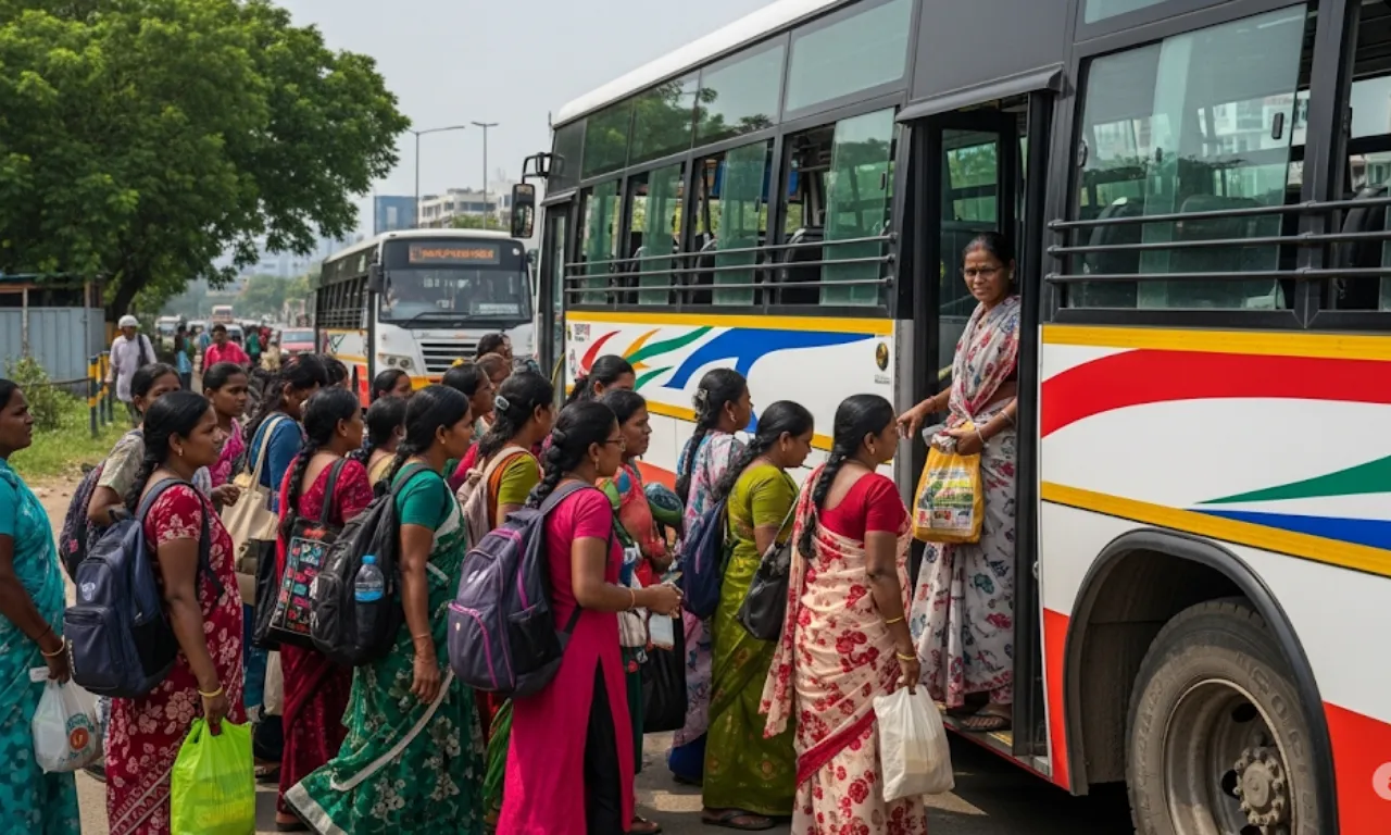 Mahalaxmi Free Bus Scheme Telangana